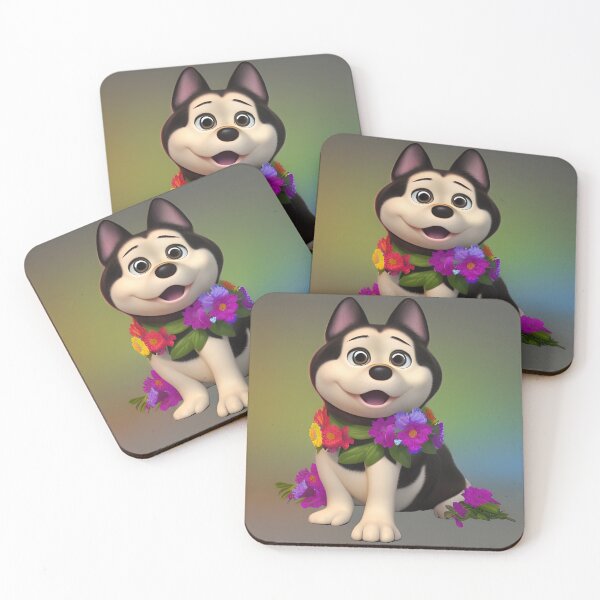 Item preview, Dogs and Flowers 10 designed and sold by Camila Hamdan.
