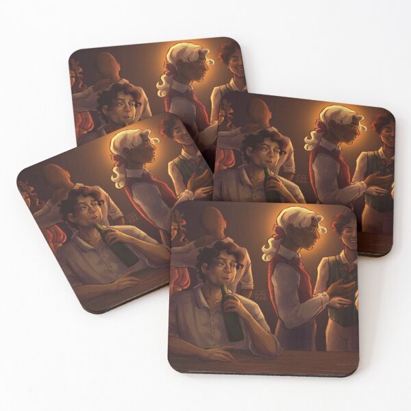 Item preview, grantaire admiring enjolras (les mis) designed and sold by pigeonfemme.
