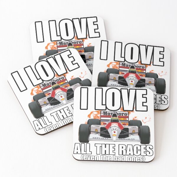 Item preview, I Love All The Races - Funny Humor Racing Pun designed and sold by StylishPlatypus.