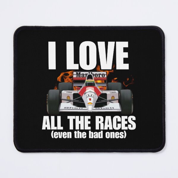 Item preview, I Love All The Races - Funny Humor Racing Pun designed and sold by StylishPlatypus.