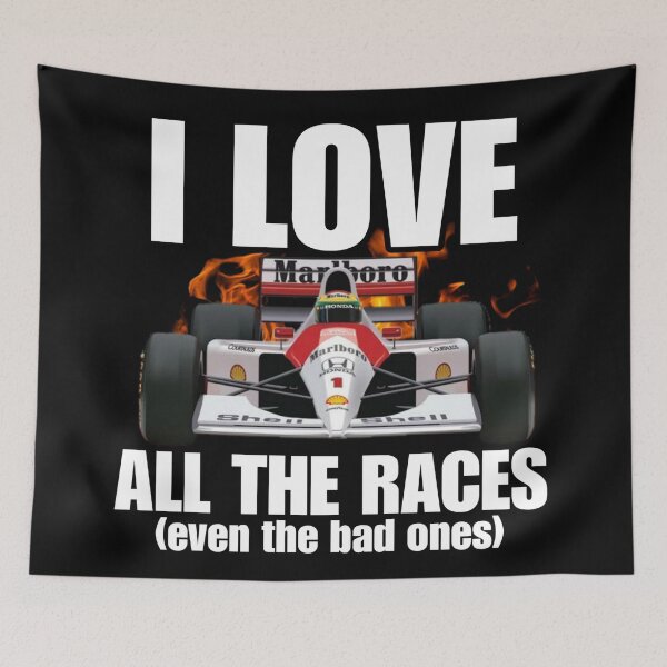 Item preview, I Love All The Races - Funny Humor Racing Pun designed and sold by StylishPlatypus.