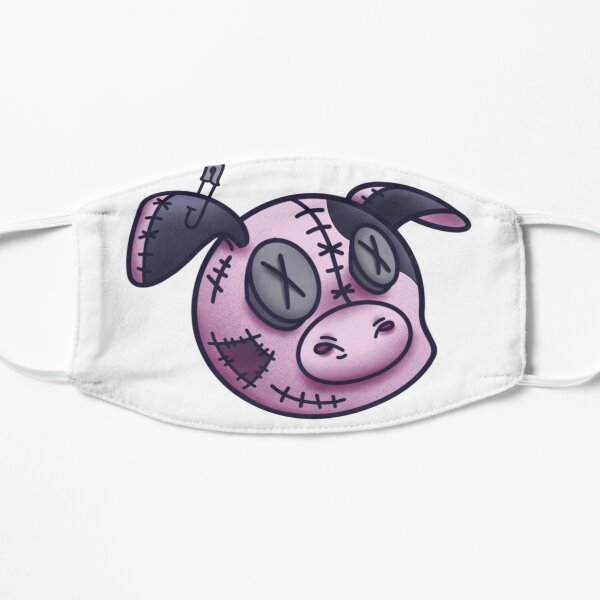 Piggy Plush Head Flat Mask