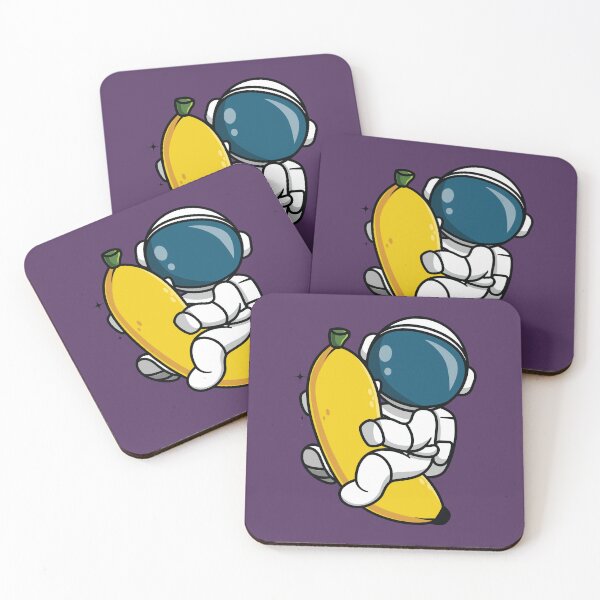 Item preview, Astronaut traveling in space with a banana  designed and sold by Donutlovers.