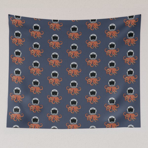 Item preview, Cosmonaut octopus fish with a space helmet  designed and sold by Donutlovers.