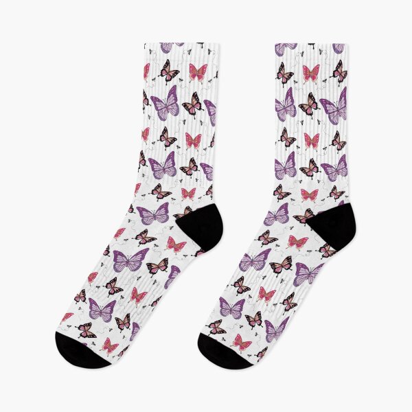 Item preview, Colorful Butterfly Pattern - Watercolor Butterflies - Garden Art designed and sold by Luvjesus2.