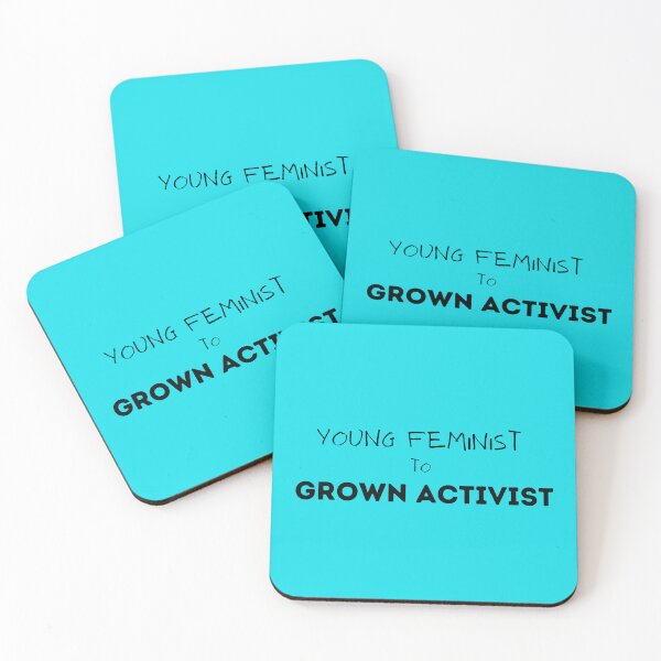 Item preview, Young Feminist To Grown Activist - Black Text designed and sold by Sorry-NotSorry.