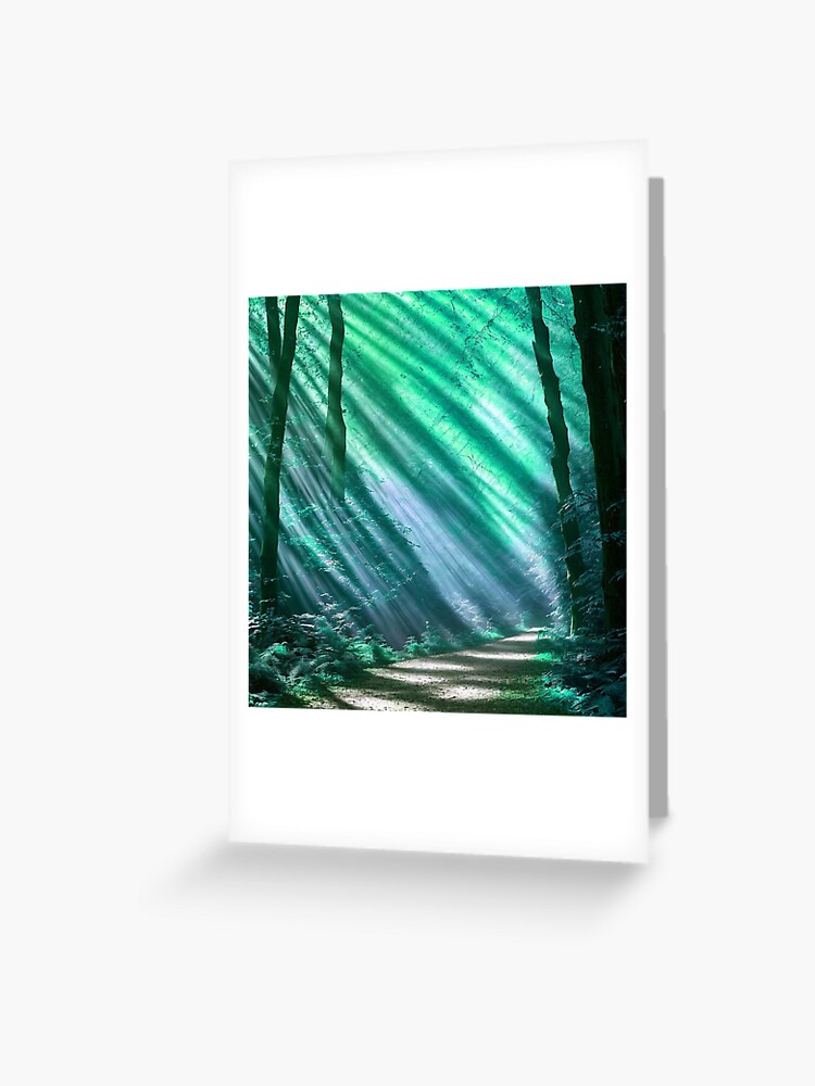 Thumbnail 1 of 2, Greeting Card, Dreams in the Forest designed and sold by cokemann.