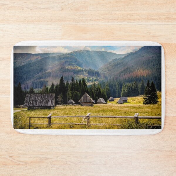 Item preview, Mountainous scenery in cozy village designed and sold by Iza-and-Tomek.