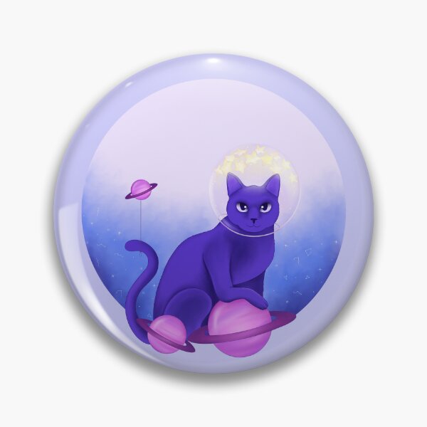 Item preview, Purple astronaut cat designed and sold by Adadrawings.