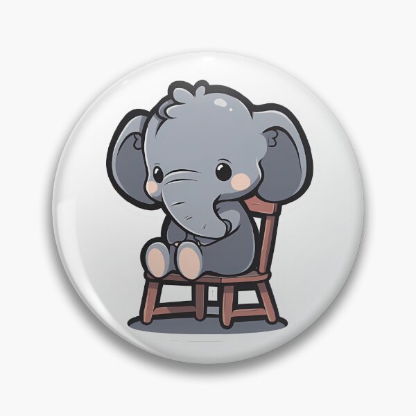 Artikelvorschau, Baby Elephant Sitting on Chair entworfen und verkauft von SweetMagicDream.
