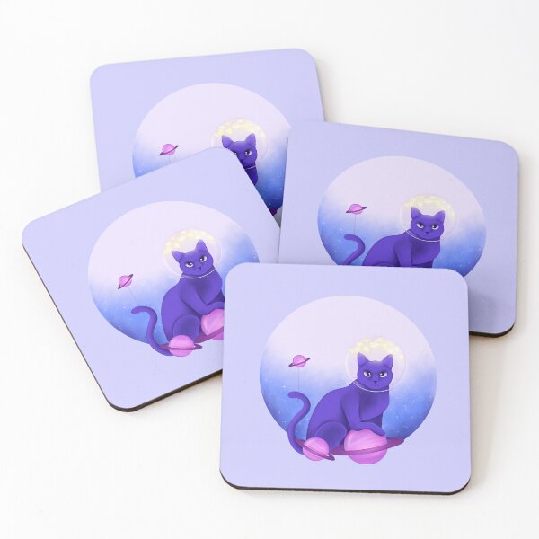 Item preview, Purple astronaut cat designed and sold by Adadrawings.