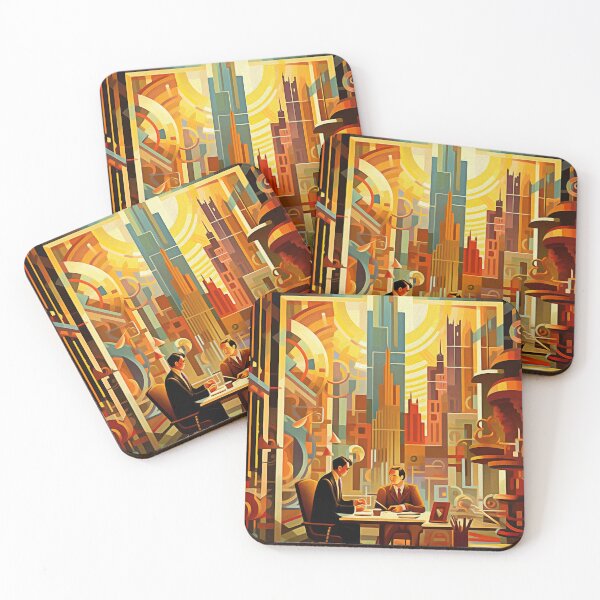 Item preview, Geometric skyline: An architects office  designed and sold by david-schaefer.
