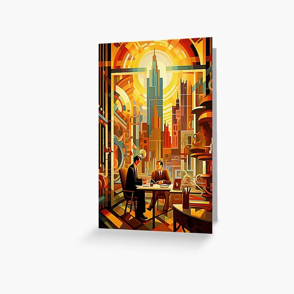 Item preview, Geometric skyline: An architects office  designed and sold by david-schaefer.