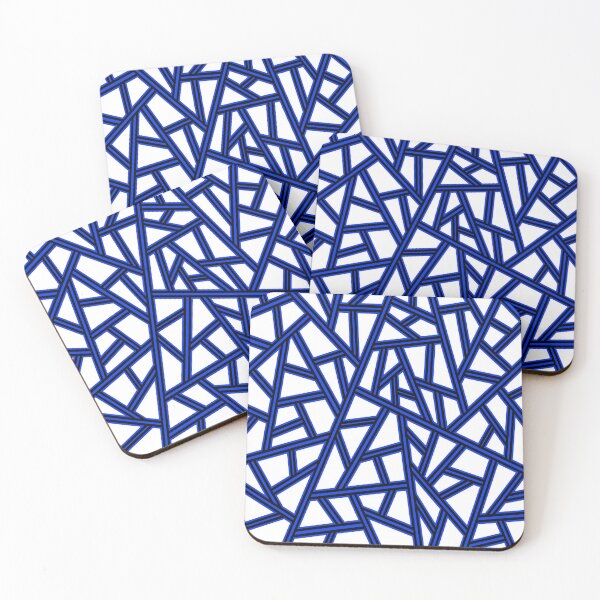 Item preview, Abstract geometric pattern - blue. designed and sold by K.S ART.
