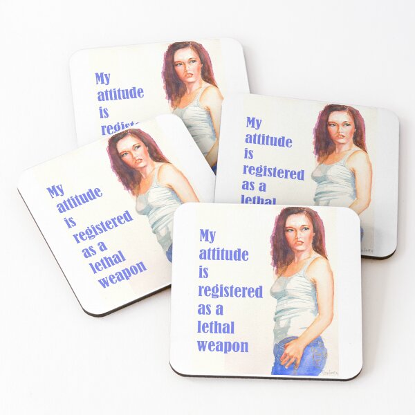 Item preview, My attitude is registered as a lethal weapon designed and sold by Fantasyart123.