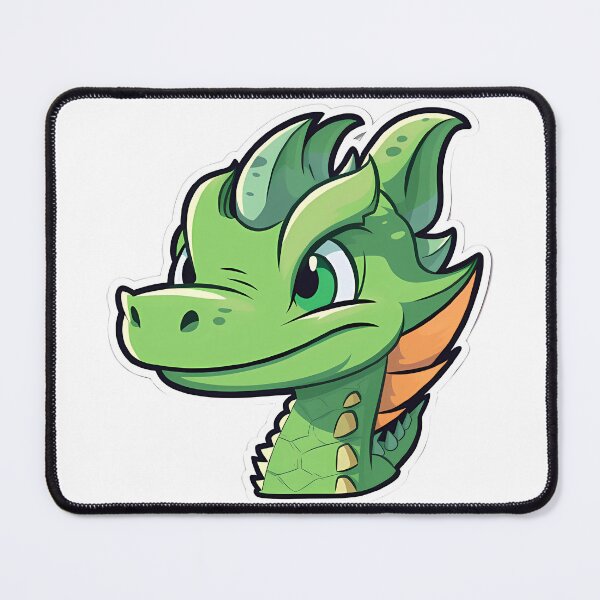 Item preview, Youthful Dragon: Green Bust Sculpture designed and sold by SweetMagicDream.