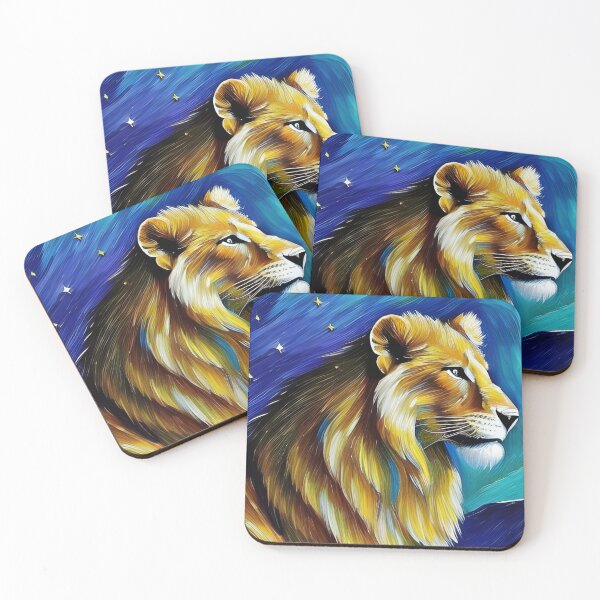 Item preview, Night Lion, impasto, Ai Generated Art  designed and sold by ACC .