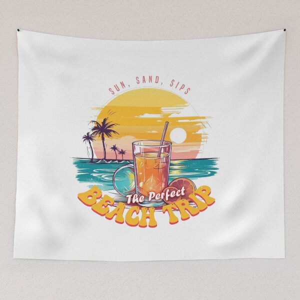 Item preview, Sun, Sand, Sips. The Perfect Beach Trip - Summer Vibes Holiday Vacation designed and sold by AntibodyDP7.