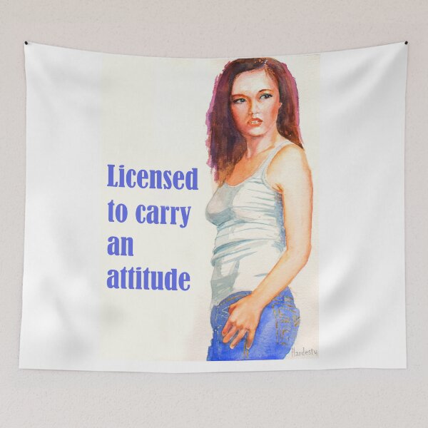 Item preview, Licensed to carry an attitude designed and sold by Fantasyart123.