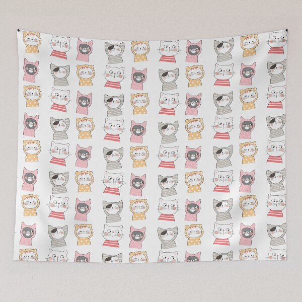 Item preview, Cute Cats Face Expressions (Set of 4) designed and sold by OFMdesigns.