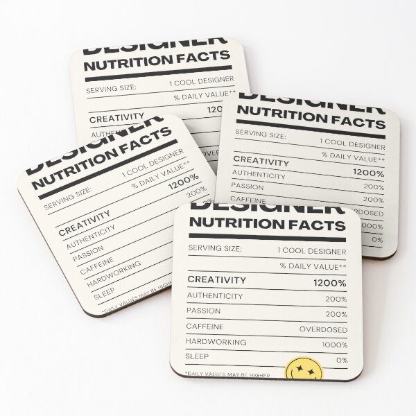 Item preview, Designer's Nutrition Facts designed and sold by MaruXdesign.