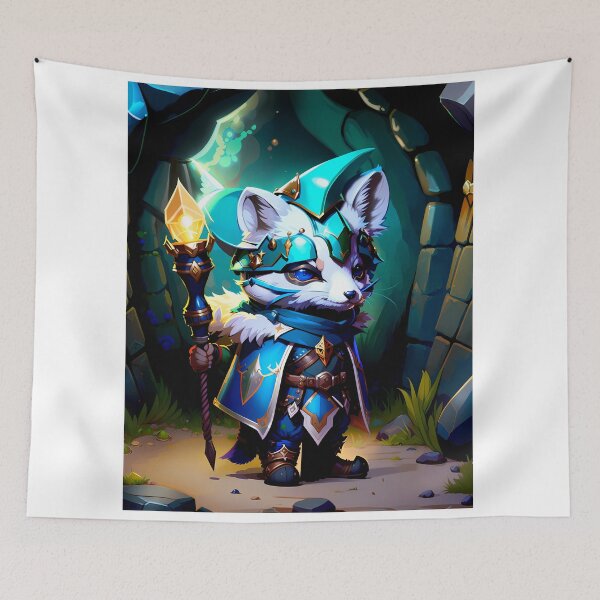 Item preview, Brave Arctic Fox Wizard designed and sold by AIStudio137.