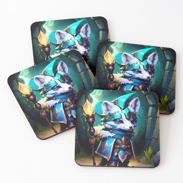 Item preview, Brave Arctic Fox Wizard designed and sold by AIStudio137.