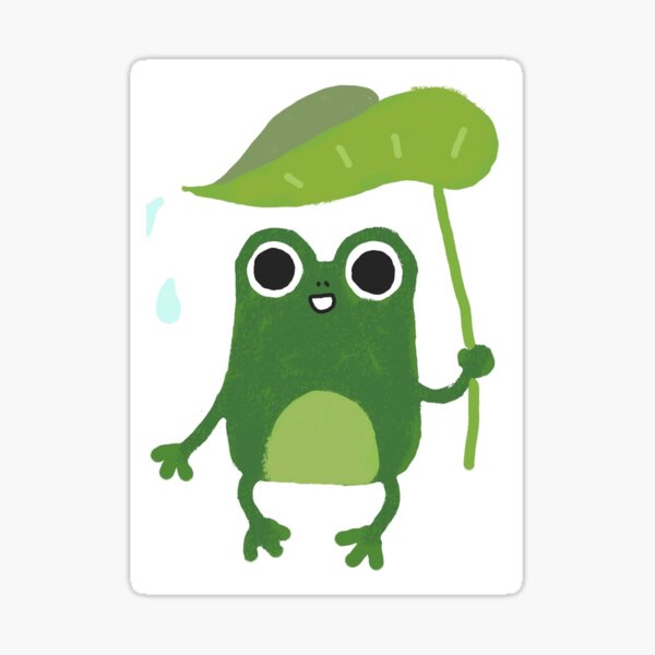 Item preview, Frog Using Leaf to Stay Dry designed and sold by CFeltner.