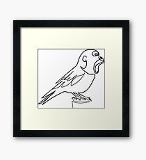 Gorilla bird Framed Print
