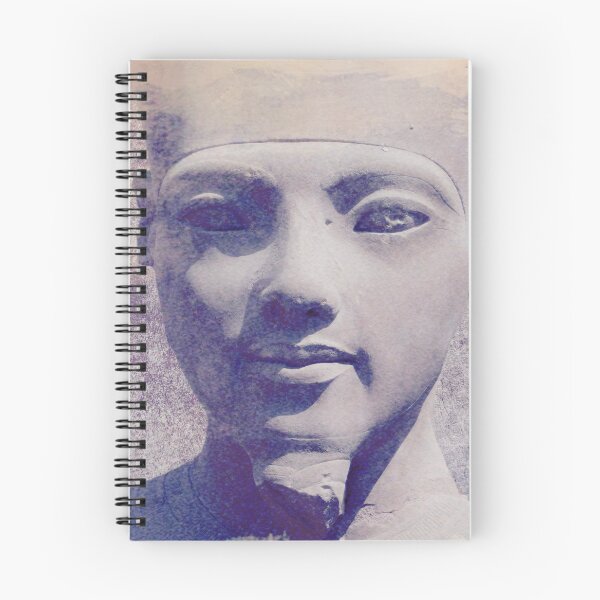 Item preview, Pharaoh Tutankhamun, statue, royal cartouche, vintage photo, cyanotype, Karnak temple, ancient Egypt photography designed and sold by art-of-egypt.