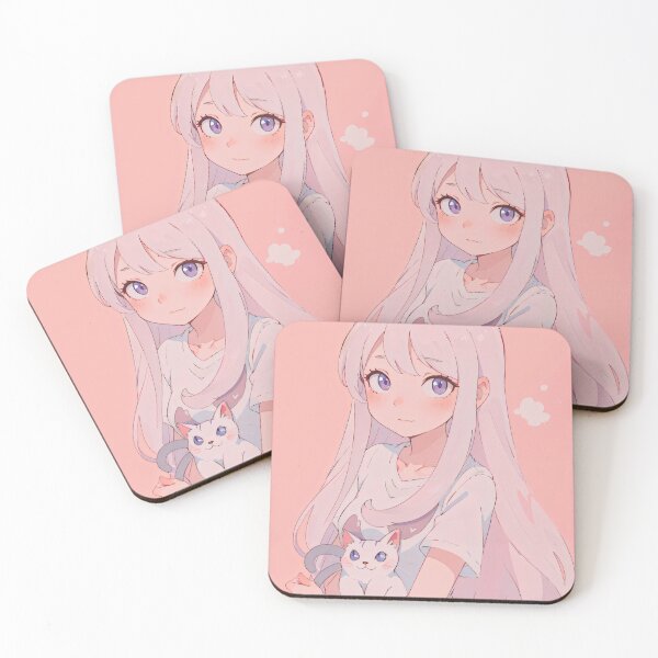 Item preview, Soft Pastel Girl in Captivating Anime Style designed and sold by Comethri.