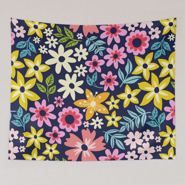 Item preview, Colorful floral pattern designed and sold by thecreativerse.