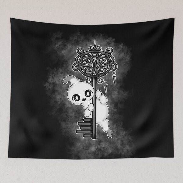 Item preview, cute Ghost with Key designed and sold by Pezi-Creation.