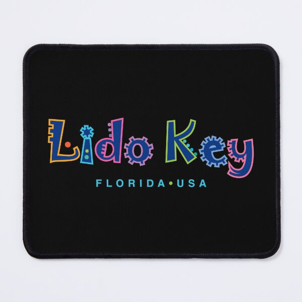 Item preview, Lido Key Florida Typographic Design designed and sold by Futurebeachbum.