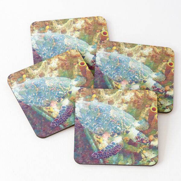 Item preview, Sea Turtle with Sponges designed and sold by WendySSEAS.