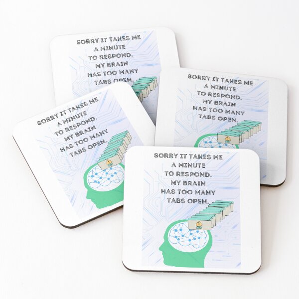 Item preview, Too Many Tabs designed and sold by Project Remission, LLC.