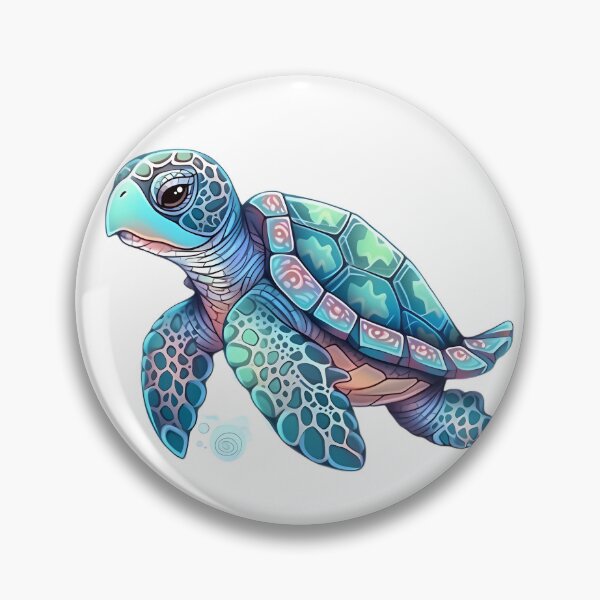 Artikelvorschau, Serene Blue Turtle entworfen und verkauft von SweetMagicDream.