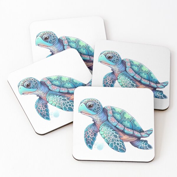 Aperçu de l'œuvre Serene Blue Turtle créée et vendue par SweetMagicDream.