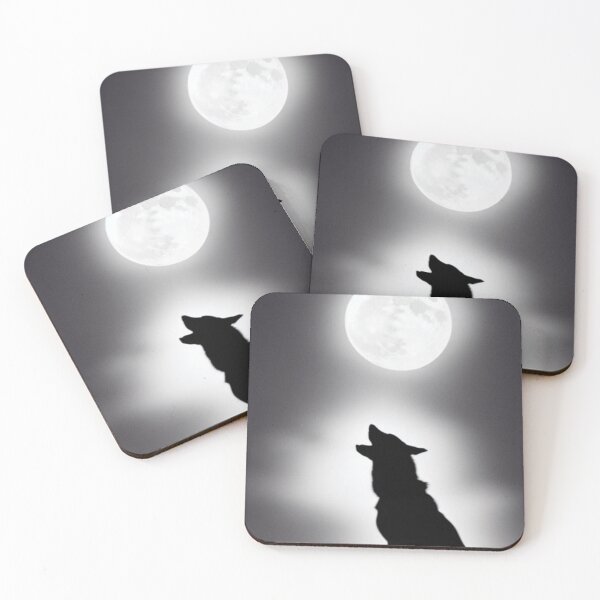 Item preview, Wolf howling to the moon designed and sold by Wicca and mythical creatures .