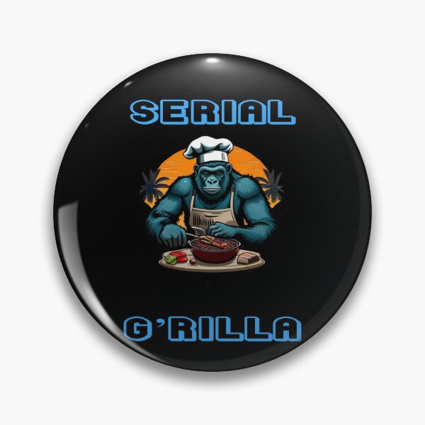 Item preview, Serial G'rilla Master BBQ Griller Fun Pun designed and sold by taiche.