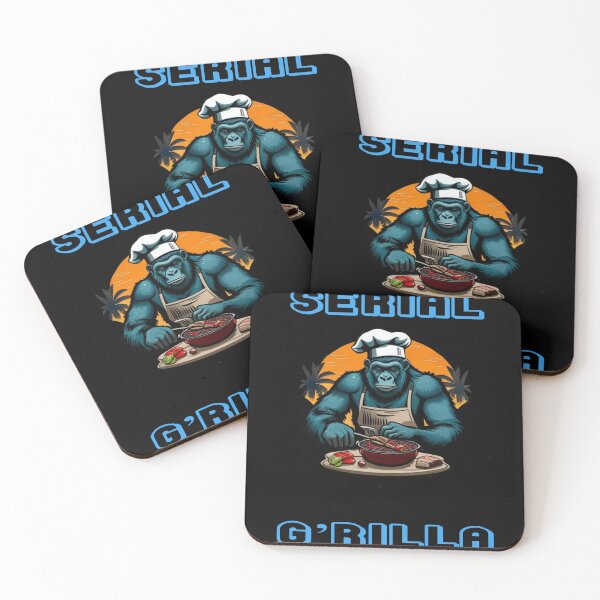 Item preview, Serial G'rilla Master BBQ Griller Fun Pun designed and sold by taiche.