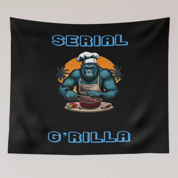 Item preview, Serial G'rilla Master BBQ Griller Fun Pun designed and sold by taiche.