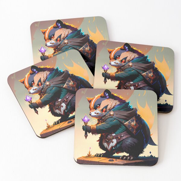 Item preview, Fierce Dark Druid Beaver designed and sold by AIStudio137.