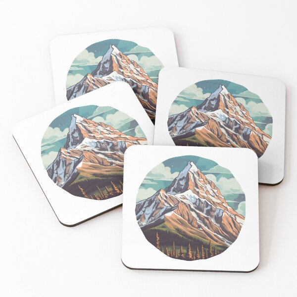 Item preview, Summit Serenity - Mountain Peaks Sticker/Magnet designed and sold by ColorStudioArt.