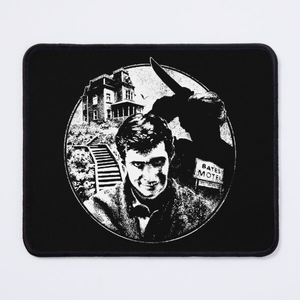 Item preview, Psycho, Bates Motel, Norman Bates, American Psycho, Alfred Hitchcock, Horror Movies, Retro Vintage Art, Halloween Shirt, Skull Design, Spooky Cute Gift designed and sold by SSINAMOON.