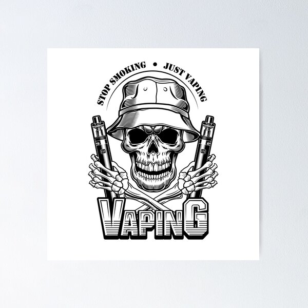 Vaping Skull Wall Art for Sale