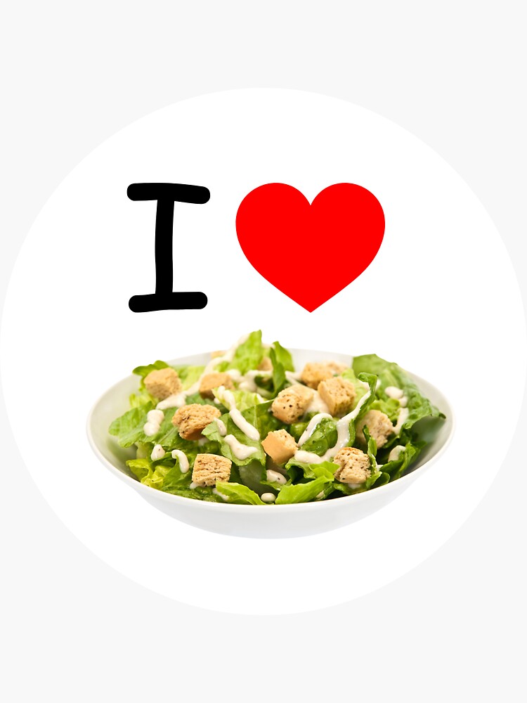 Caesar Salad Sticker, Funny Food Stickers