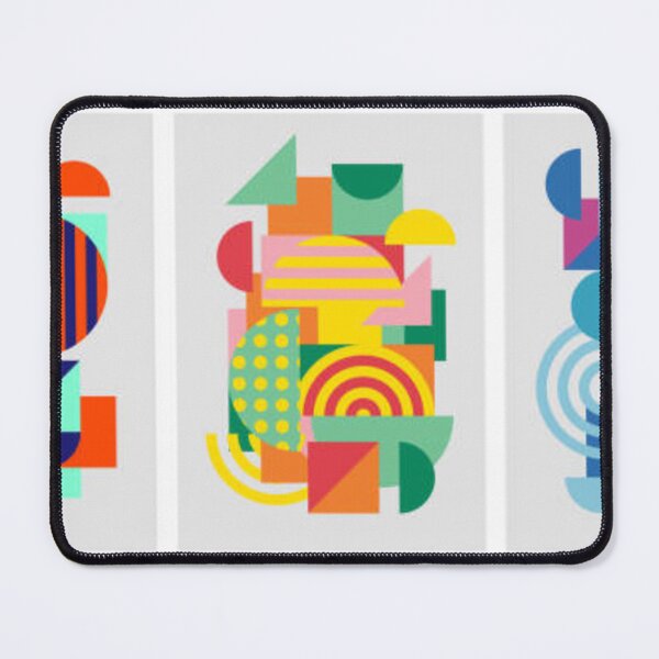 Item preview, Colorful trendy geometric shapes flat elements of a pattern. Pop art style texture. Modern abstract design for poster and cover template background. Vector illustration stock illustration... designed and sold by MTShoppingLine.