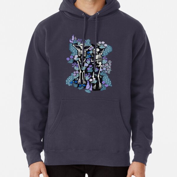 Resting Peacefully in the Garden Bed in Midnight Séance Pullover Hoodie
