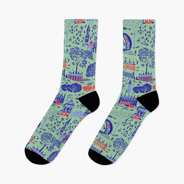 Item preview, London sightseen naive style designed and sold by Alessandro Remo Mazzoni Remotextiles.
